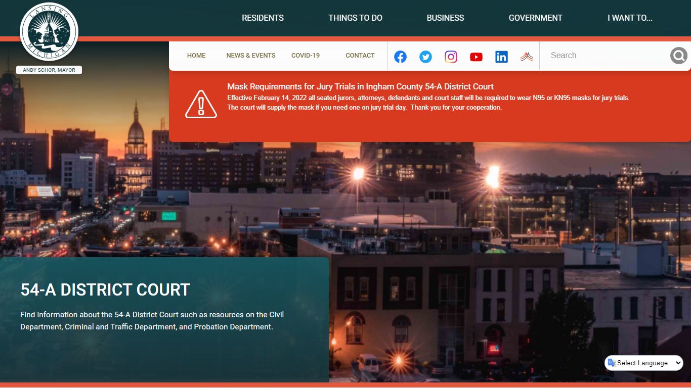 54-A District Court | Lansing, MI - Official Website